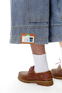 12668S25 POCKET DOWN BLUE SHORTS