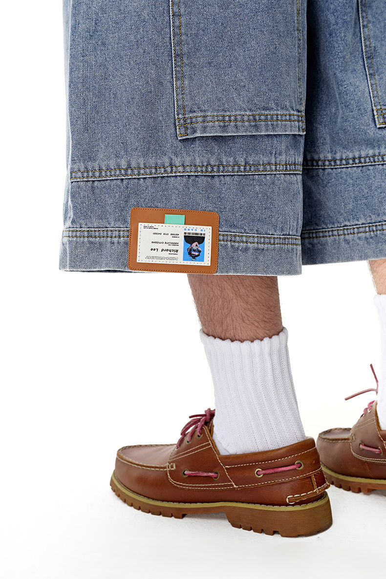 12668S25 POCKET DOWN BLUE SHORTS