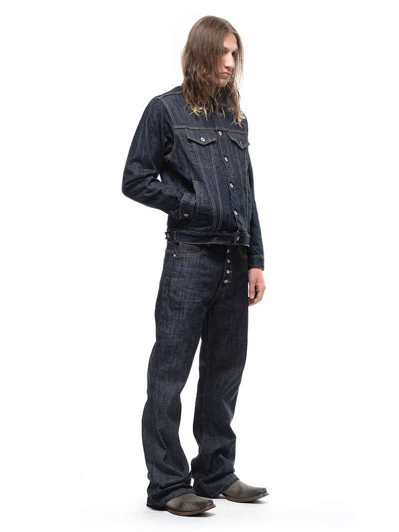 Iron Indigo Wide-Leg Jeans