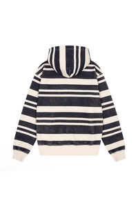 BEIGE AND BLACK HOODIE