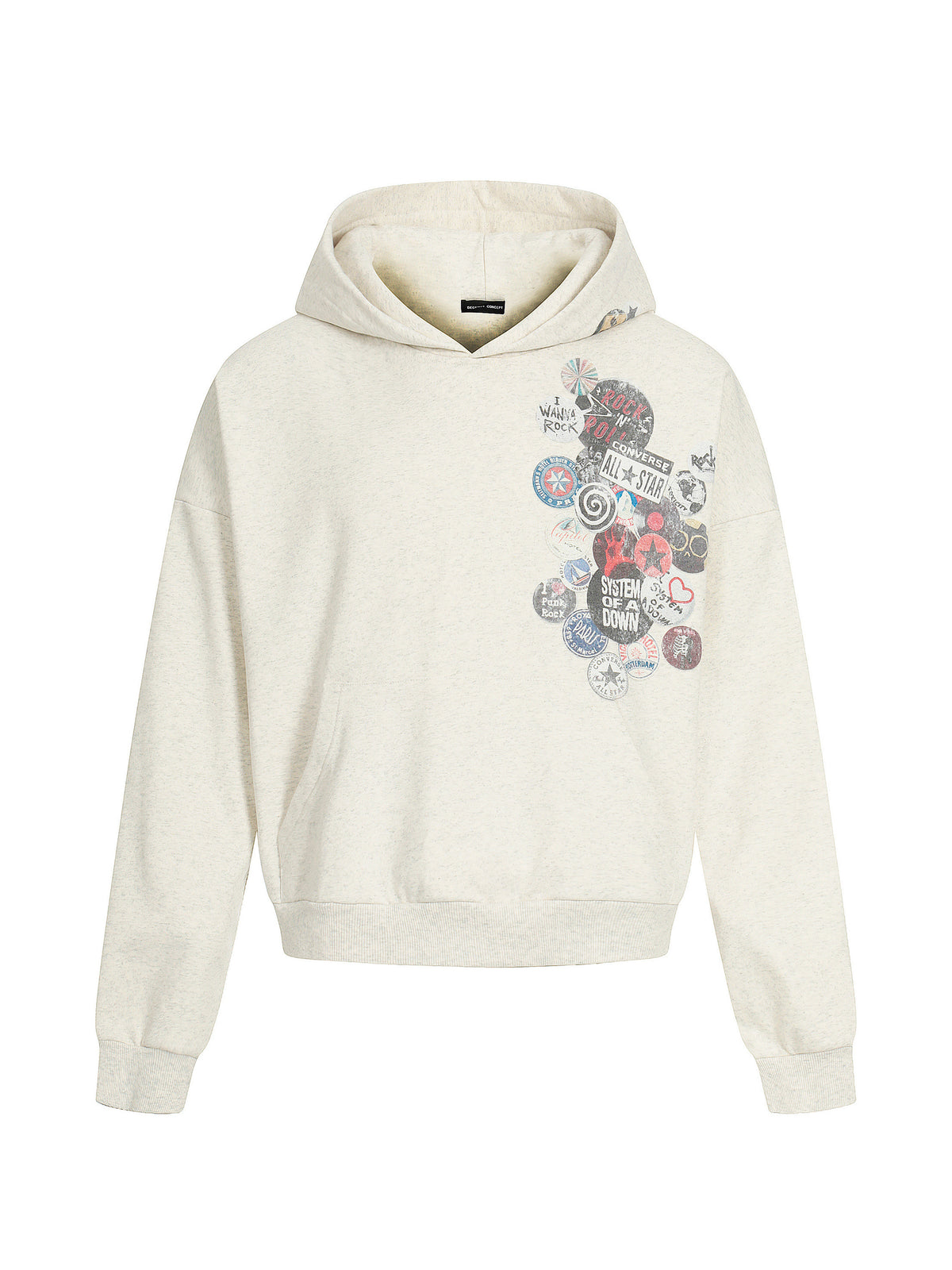 DC ALL STAR BADGE PRINT HOODIE