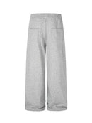 GREY EMBROIDERED JOGGERS