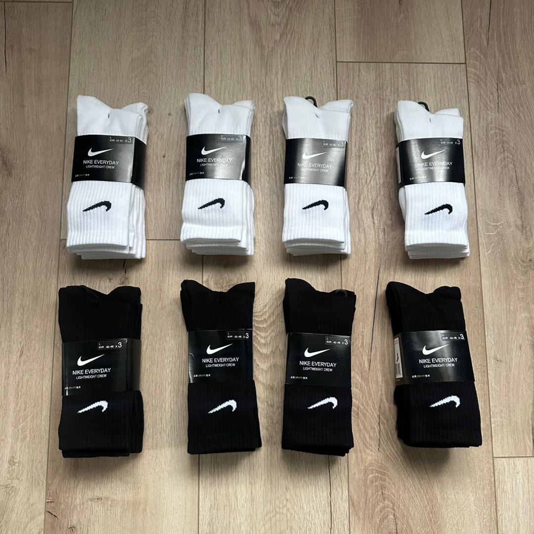 NIKE EVERYDAY CREW SOCKS WHITE