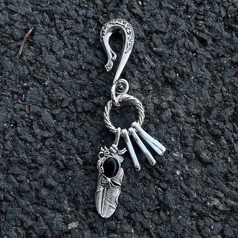 FEATHERED LUCK KEYCHAIN