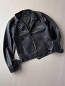 M.E LEATHER ZIP JACKET
