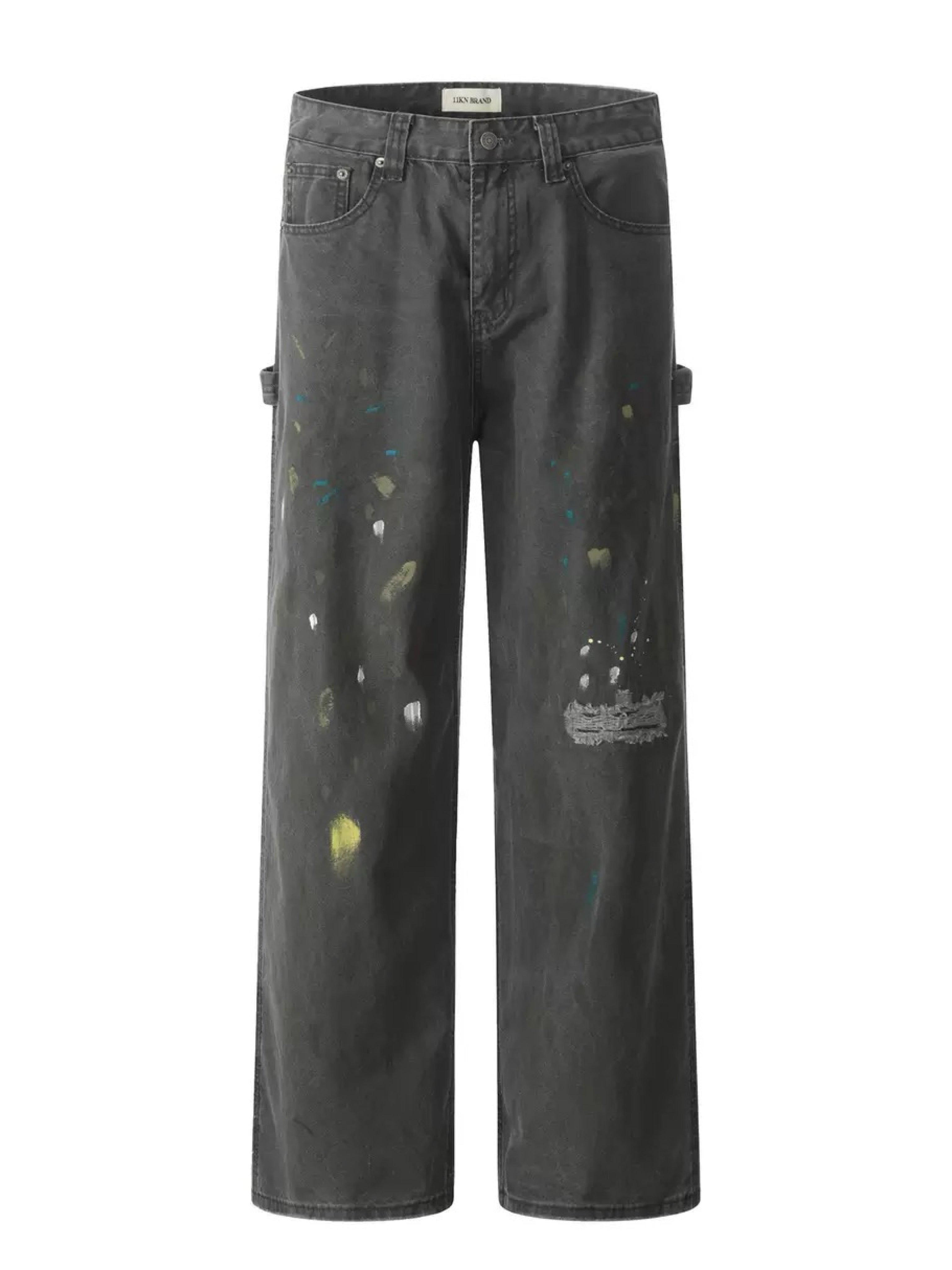 11KN RETRO INK FRAYED JEANS