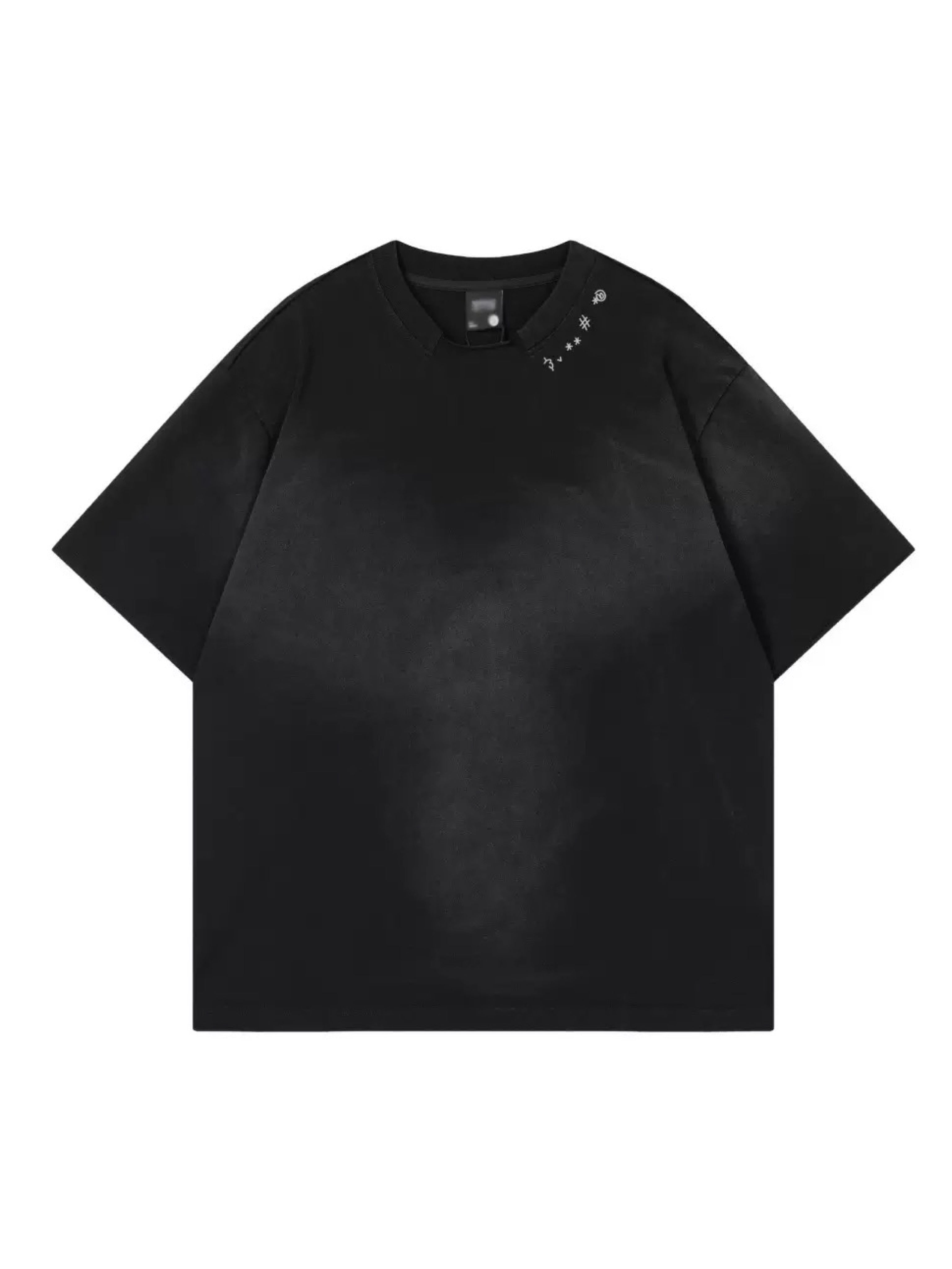 NTH SYMBOL BLACK WASHED TEE