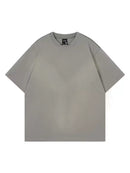 NTH PLAIN GREY WASHED TEE