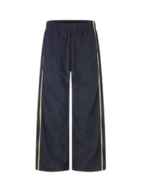 NYLON NAVY TRACKPANTS