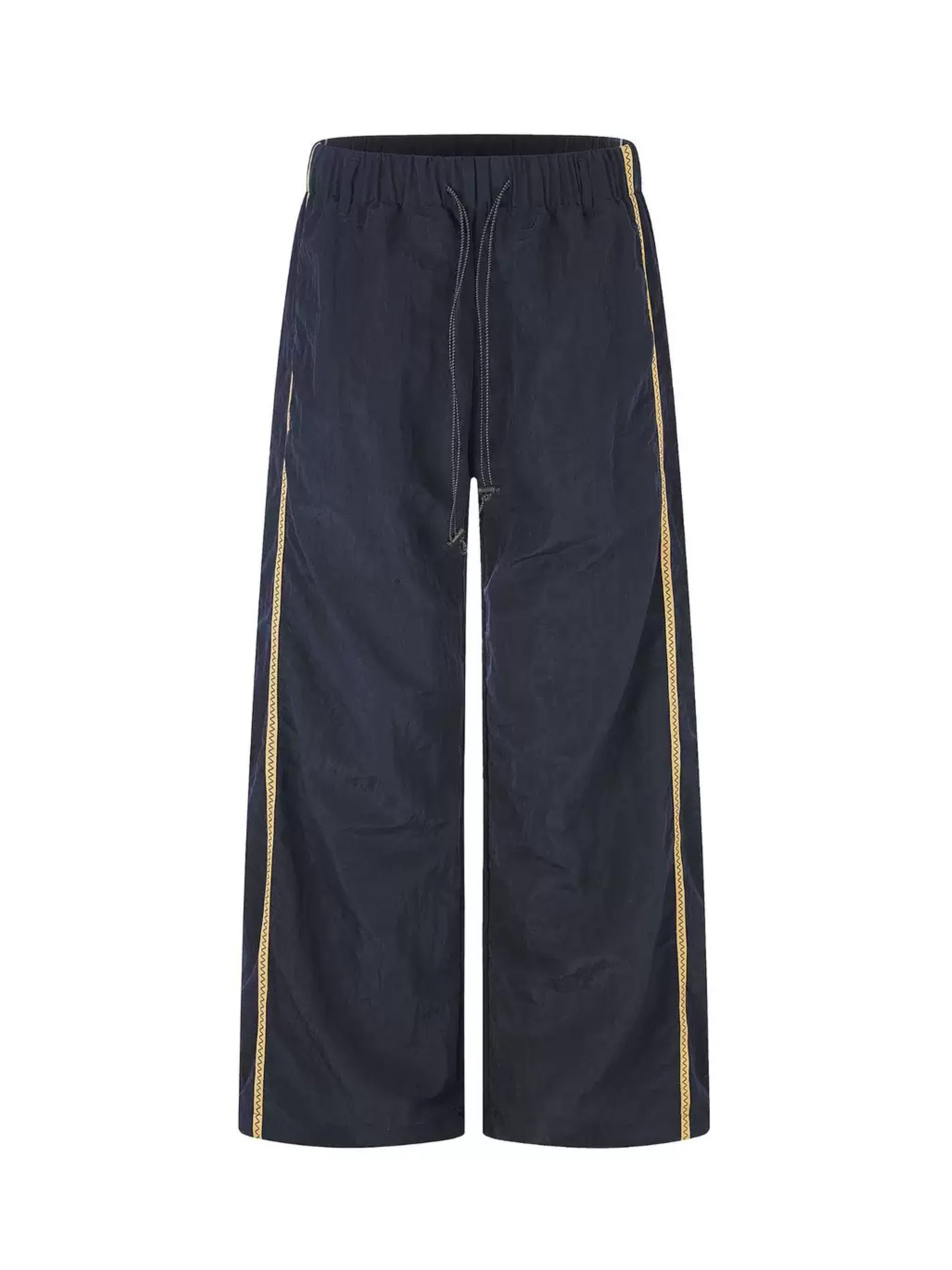 NYLON NAVY TRACKPANTS