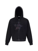 TTC BLACK FADED GRAPHIC ZIP HOODIE