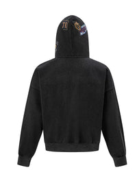 TTC BADGE PRINT ZIP HOODIE