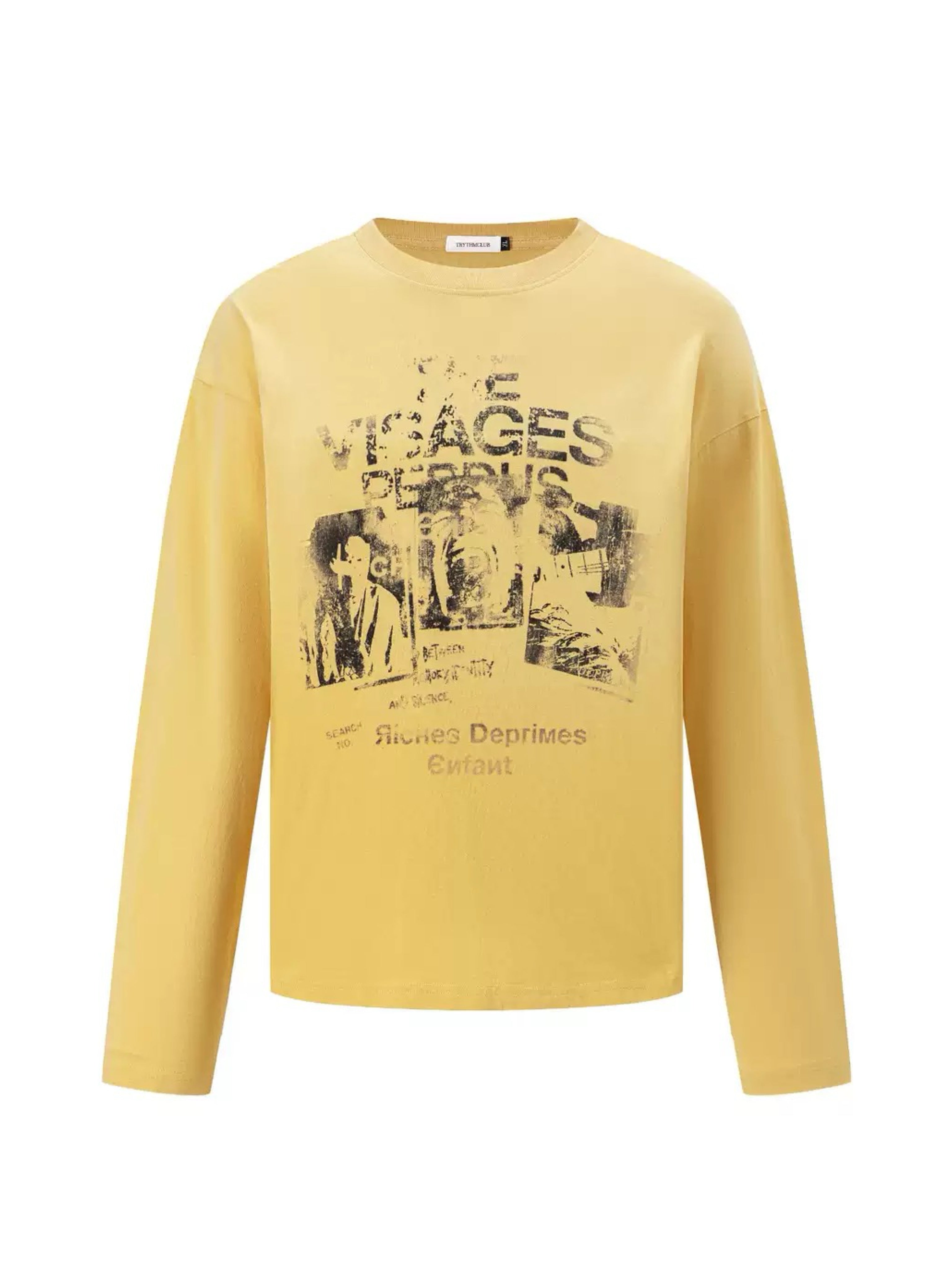 ERD FADED PRINT LONGSLEEVE TEE
