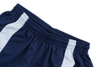 Striped patch logo basketball shorts