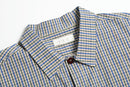 CLASSIC CHECK SHORTSLEEVE SHIRT- blue/beige
