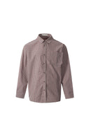 WIIKN CHECKERS BOX WINE AND GREY LONGSLEEVES SHIRT