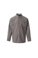 WIIKN CHECKERS BOX BROWN AND CREAM LONGSLEEVES SHIRT
