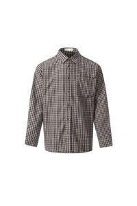 WIIKN CHECKERS BOX BROWN AND CREAM LONGSLEEVES SHIRT