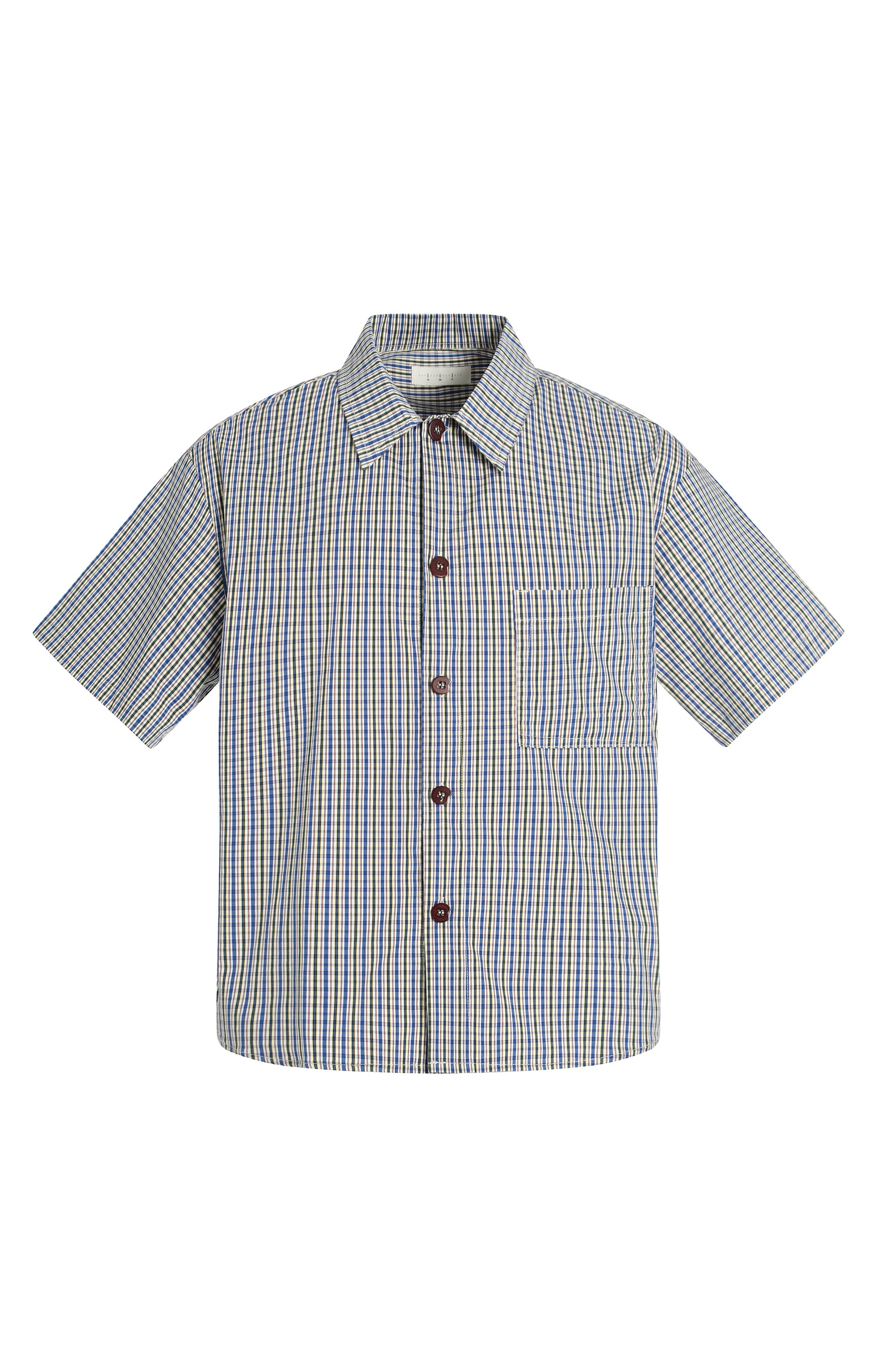 Checkered cropped fit shirt
