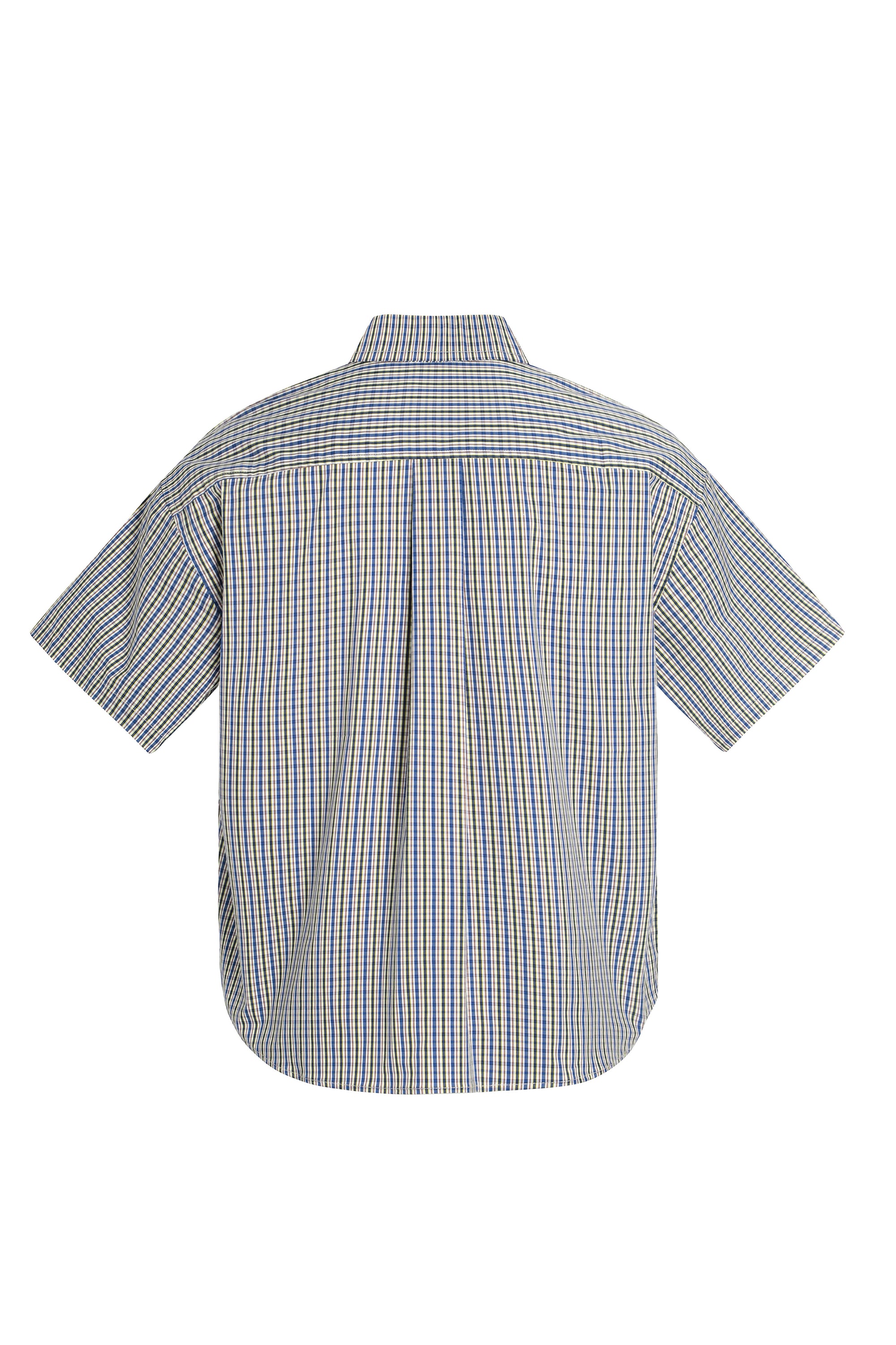 Checkered cropped fit shirt