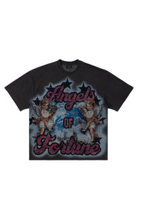 ANGELS OF FORTUNE DARK GREY TEE