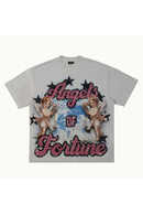 ANGELS OF FORTUNE LIGHT GREY TEE
