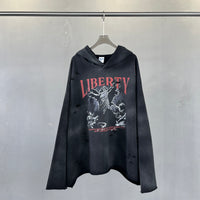 LIBERTY AR TIE MASTER BLACK HOODIE