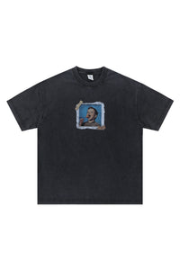 Small vintage style print tee