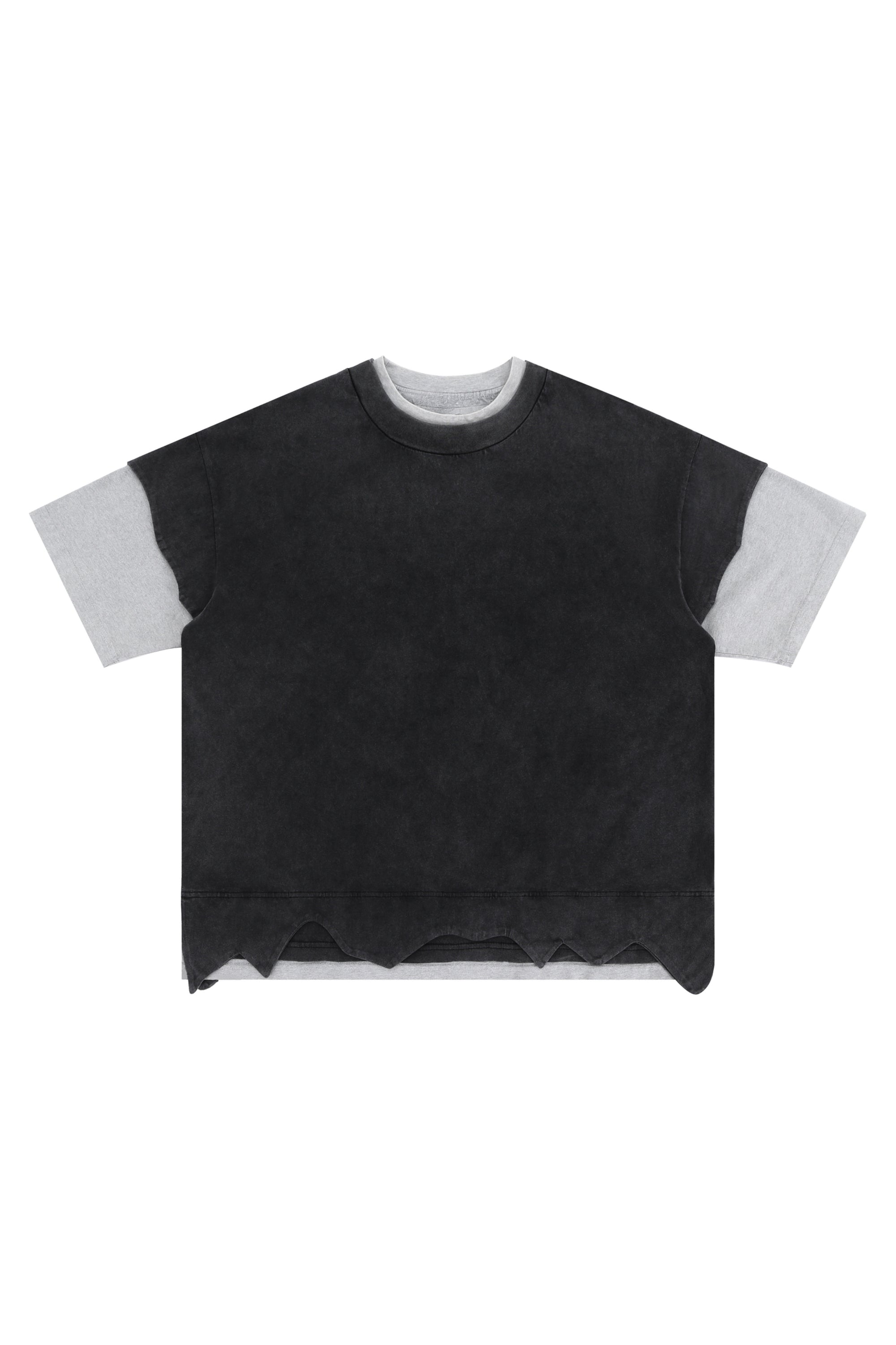 Oversized double-layered tee