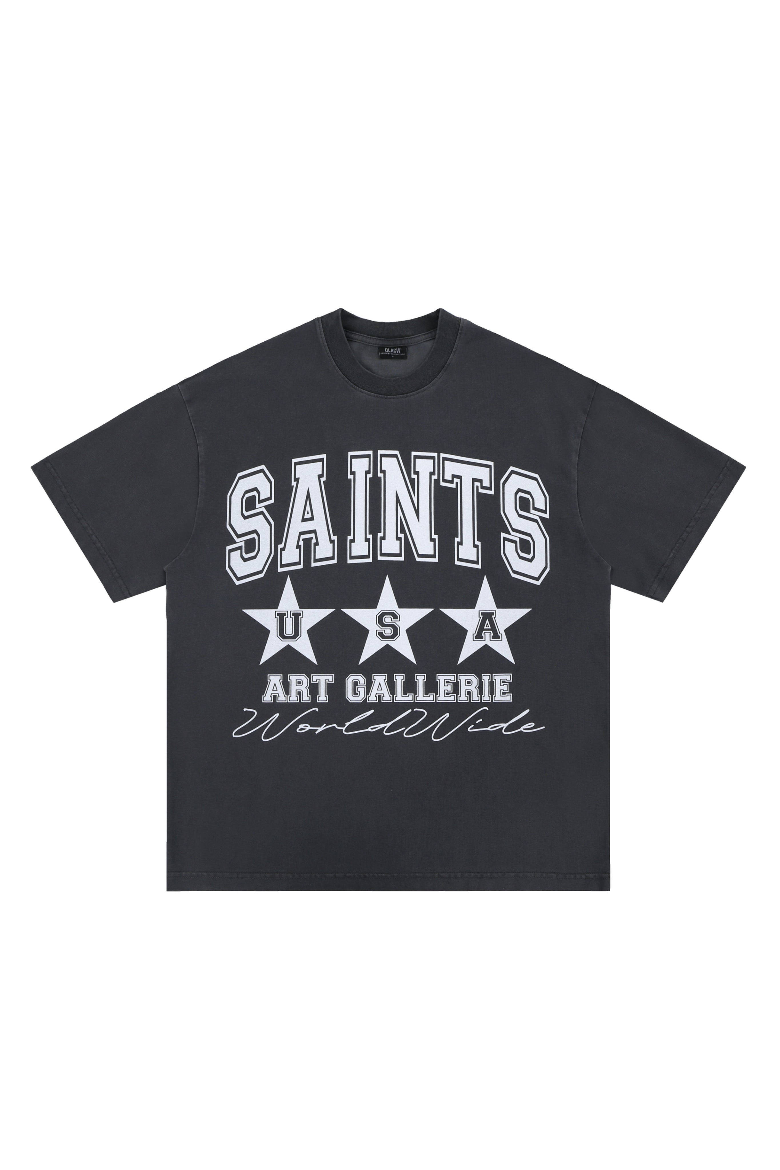 SAINT DEPT ART GALLERIE TEE - Washed Black