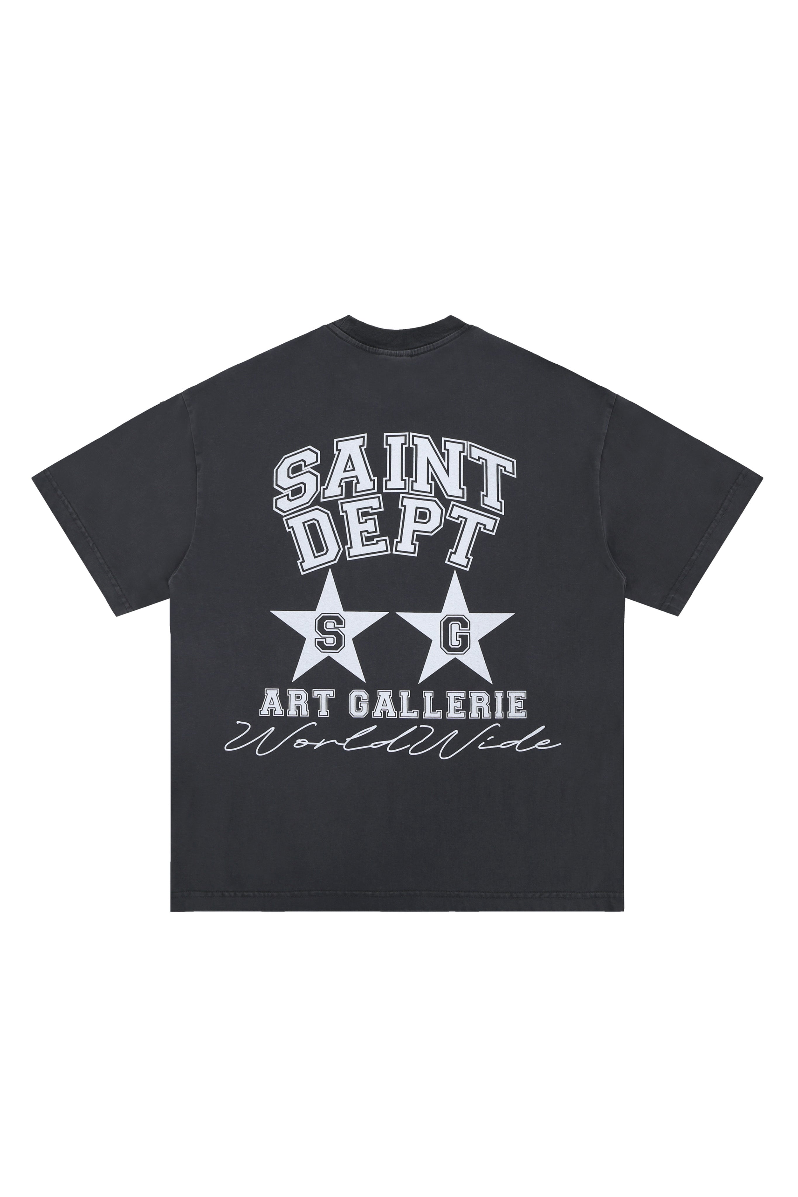 SAINT DEPT ART GALLERIE TEE - Washed Black