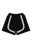FORGIVENESS BLACK AND CREAM SHORTS