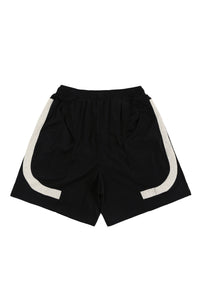 FORGIVENESS BLACK AND CREAM SHORTS