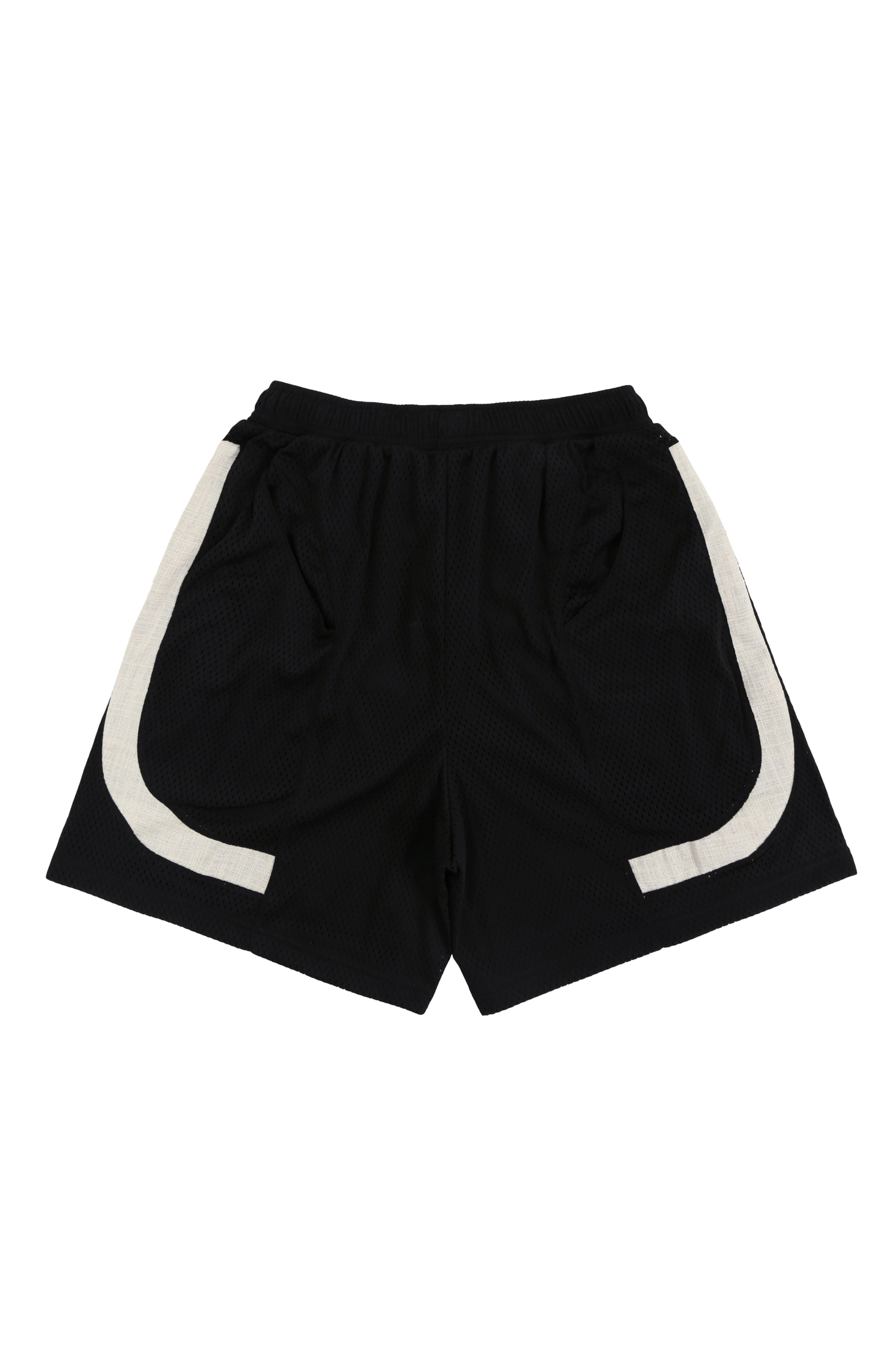FORGIVENESS BLACK AND CREAM SHORTS