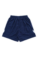 Striped patch logo basketball shorts