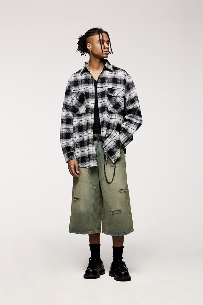 Oversized lumber jacket