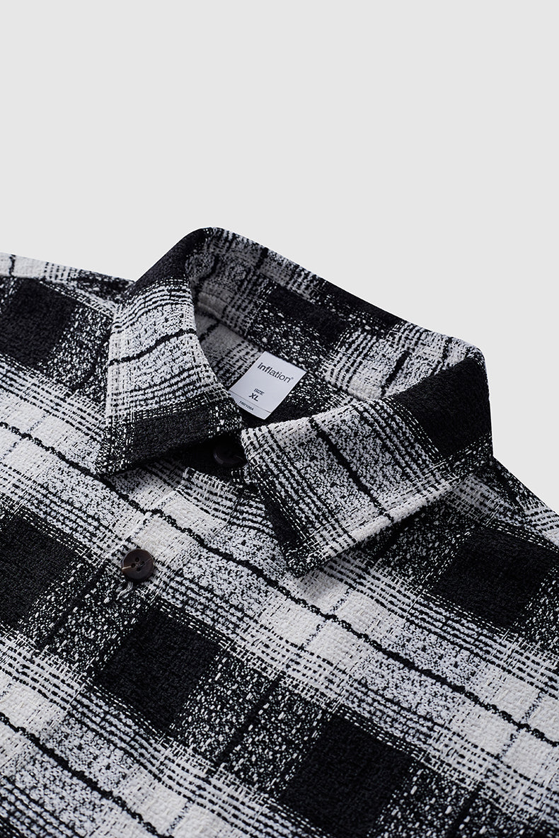INFLATION CHECKERS WHITE AND BLACK JACKET