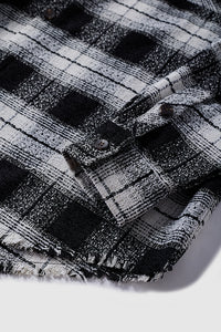 INFLATION CHECKERS WHITE AND BLACK JACKET