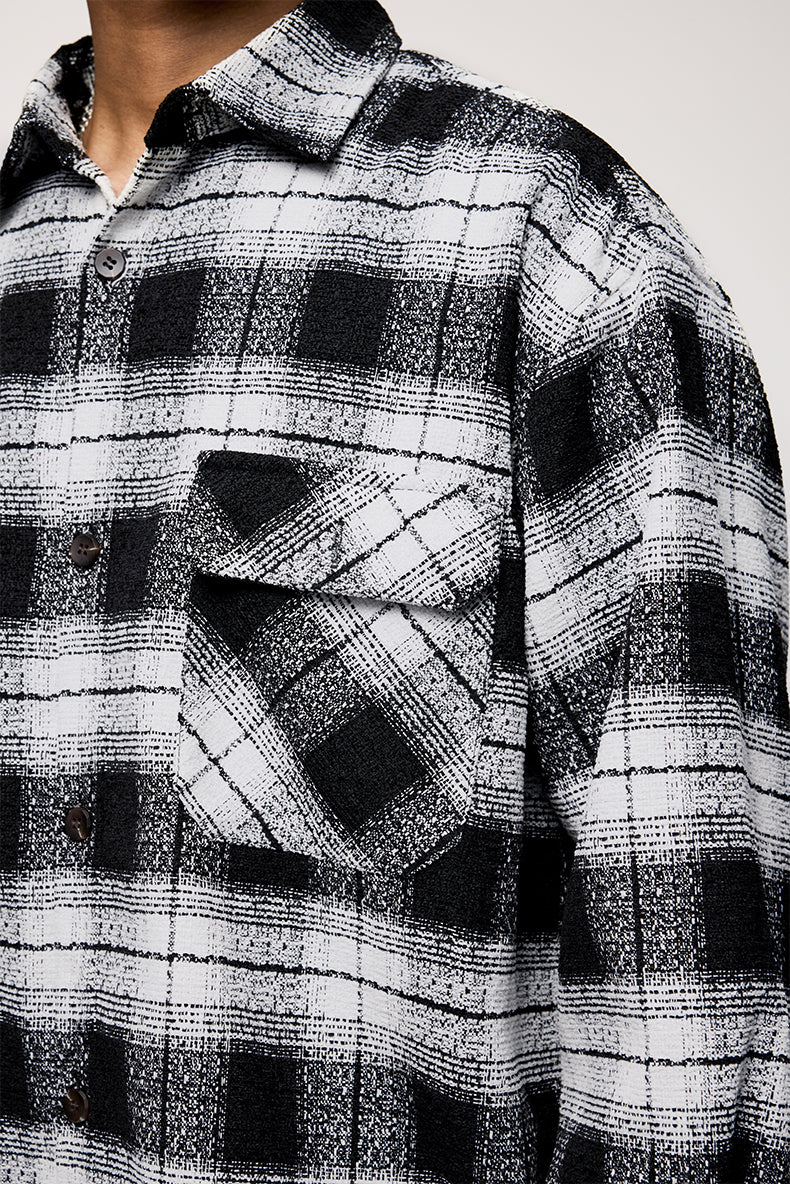 Oversized lumber jacket