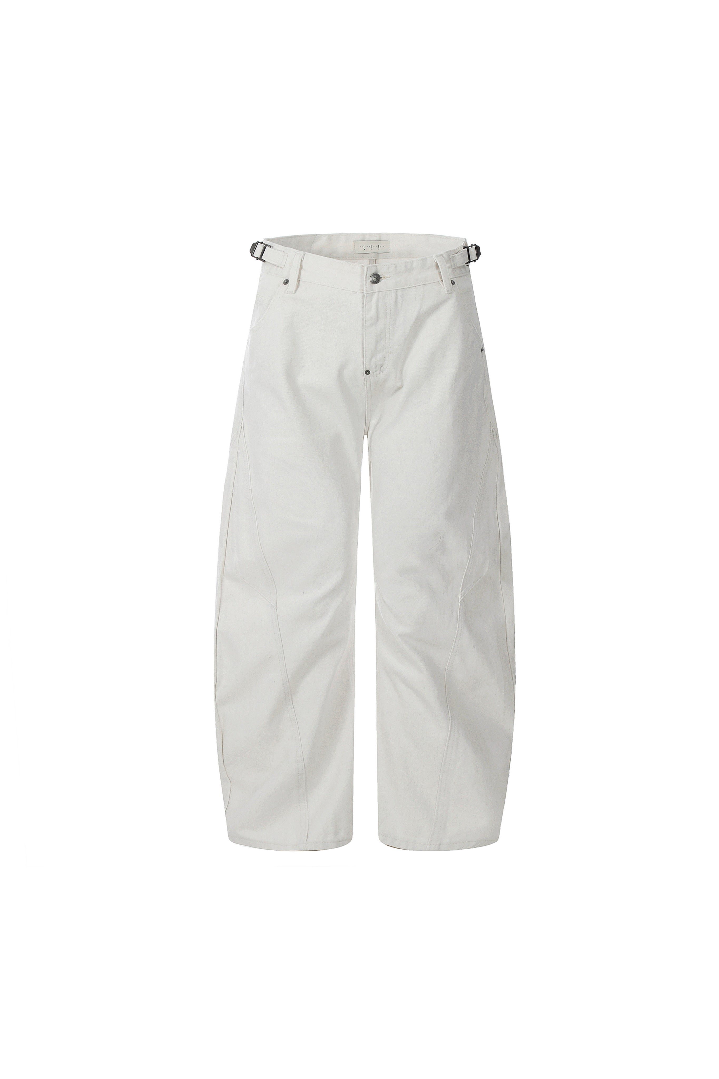 CK9521 WHITE BOWLEG JEAN