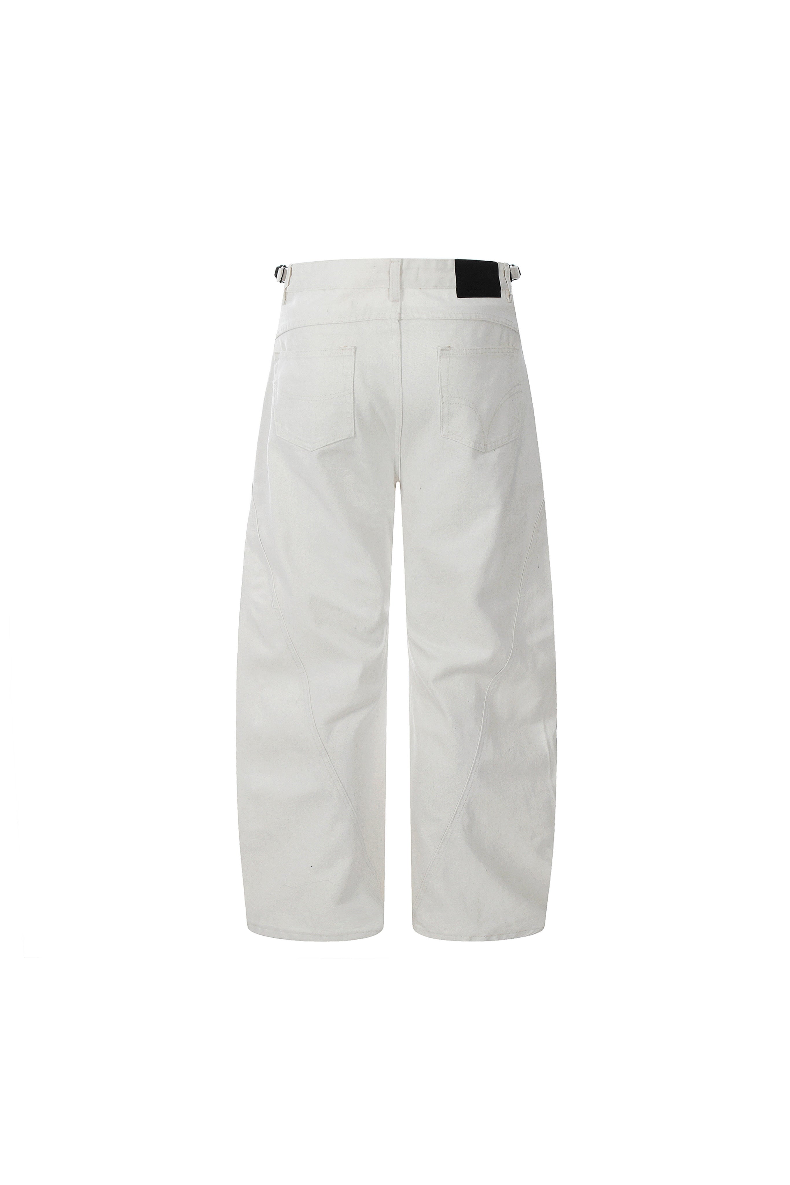 CK9521 WHITE BOWLEG JEAN