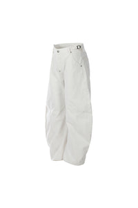 CK9521 WHITE BOWLEG JEAN