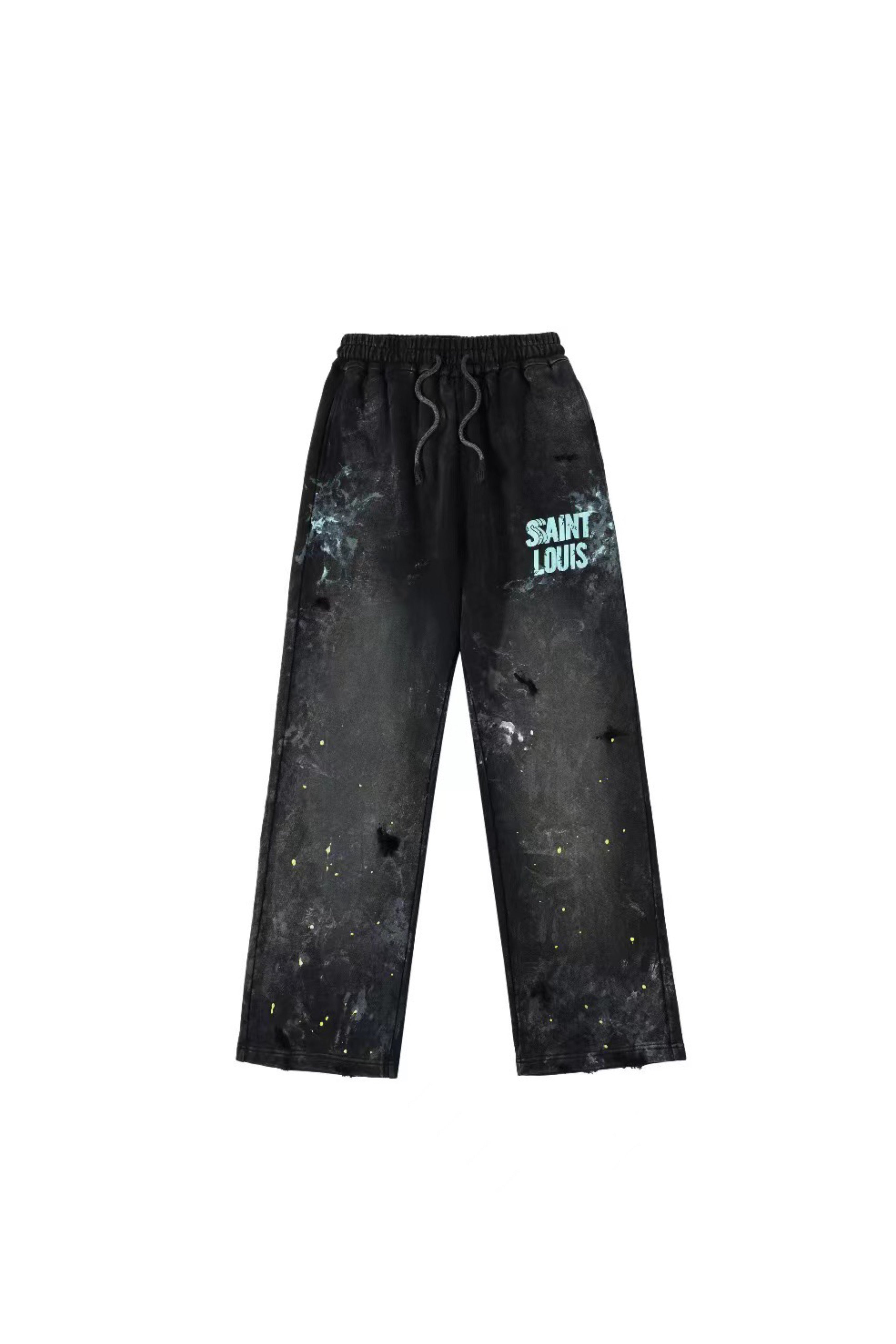 ST LOIUS SAINT VINTAGE BLUE AND BLACK PANTS