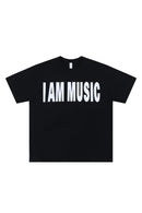 I AM MUSIC STATEMENT TEE-black