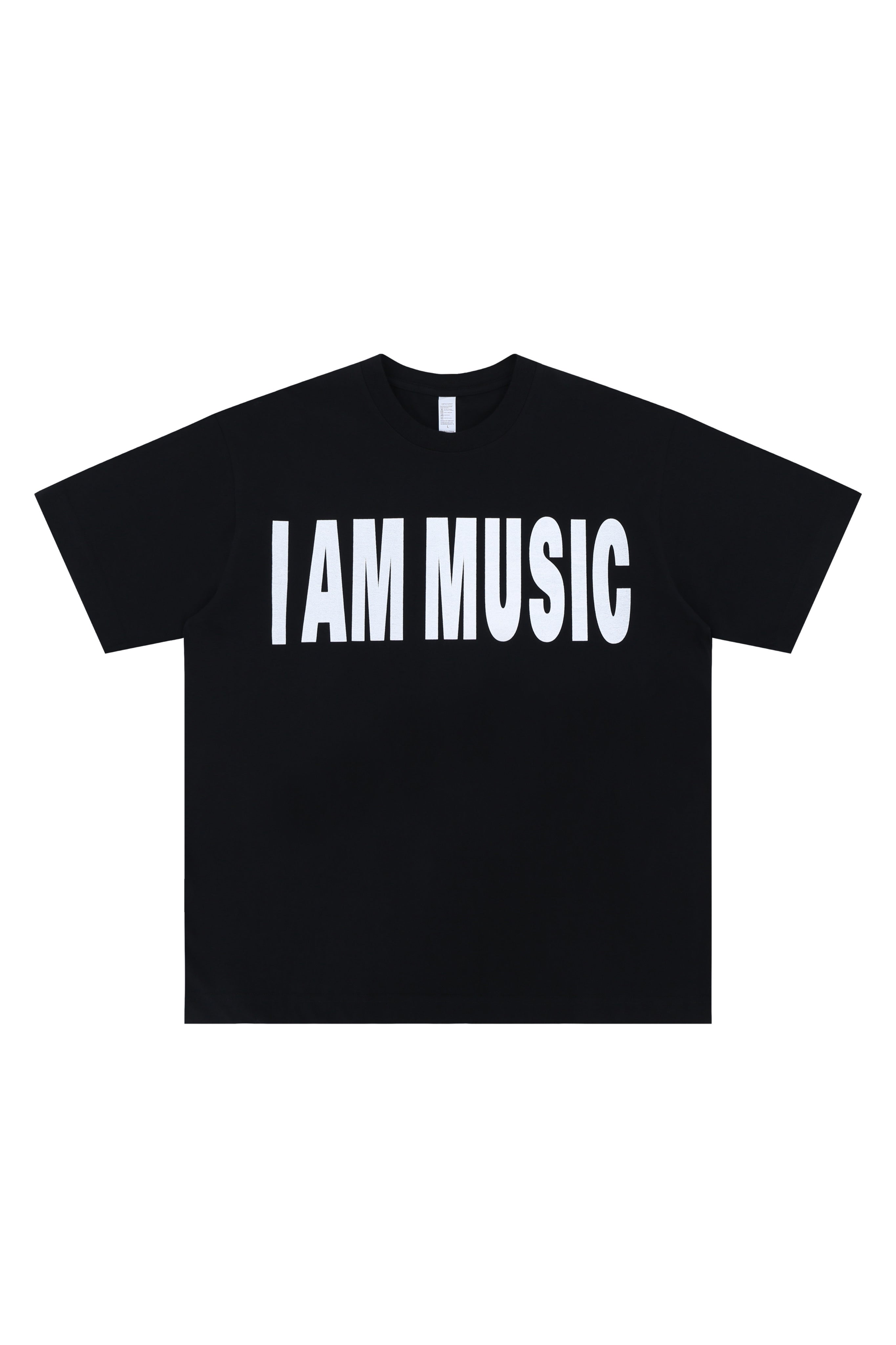 I AM MUSIC STATEMENT TEE-black