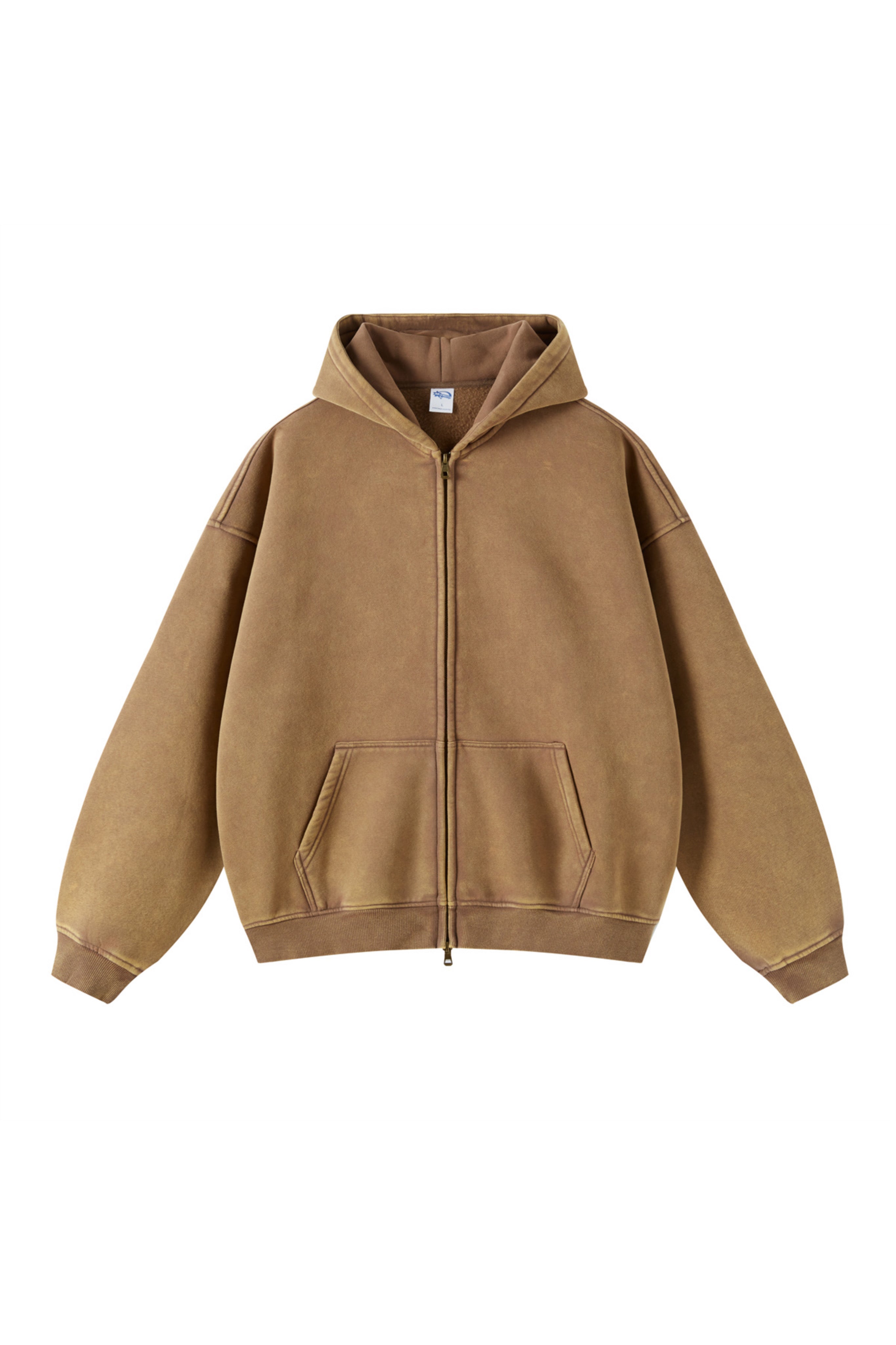 AR TIE MASTER COFFEE BROWN ZIP HOODIE