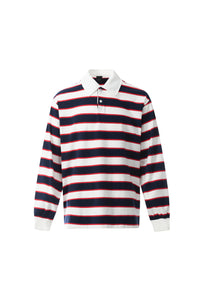 WIIKN POLO DARK  BLUE AND  WHITE LONGSLEEVES