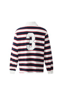 WIIKN POLO DARK  BLUE AND  WHITE LONGSLEEVES