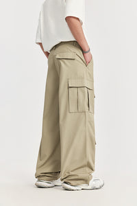 URBAN UTILITY WIDE-LEG CARGO PANTS– Khaki