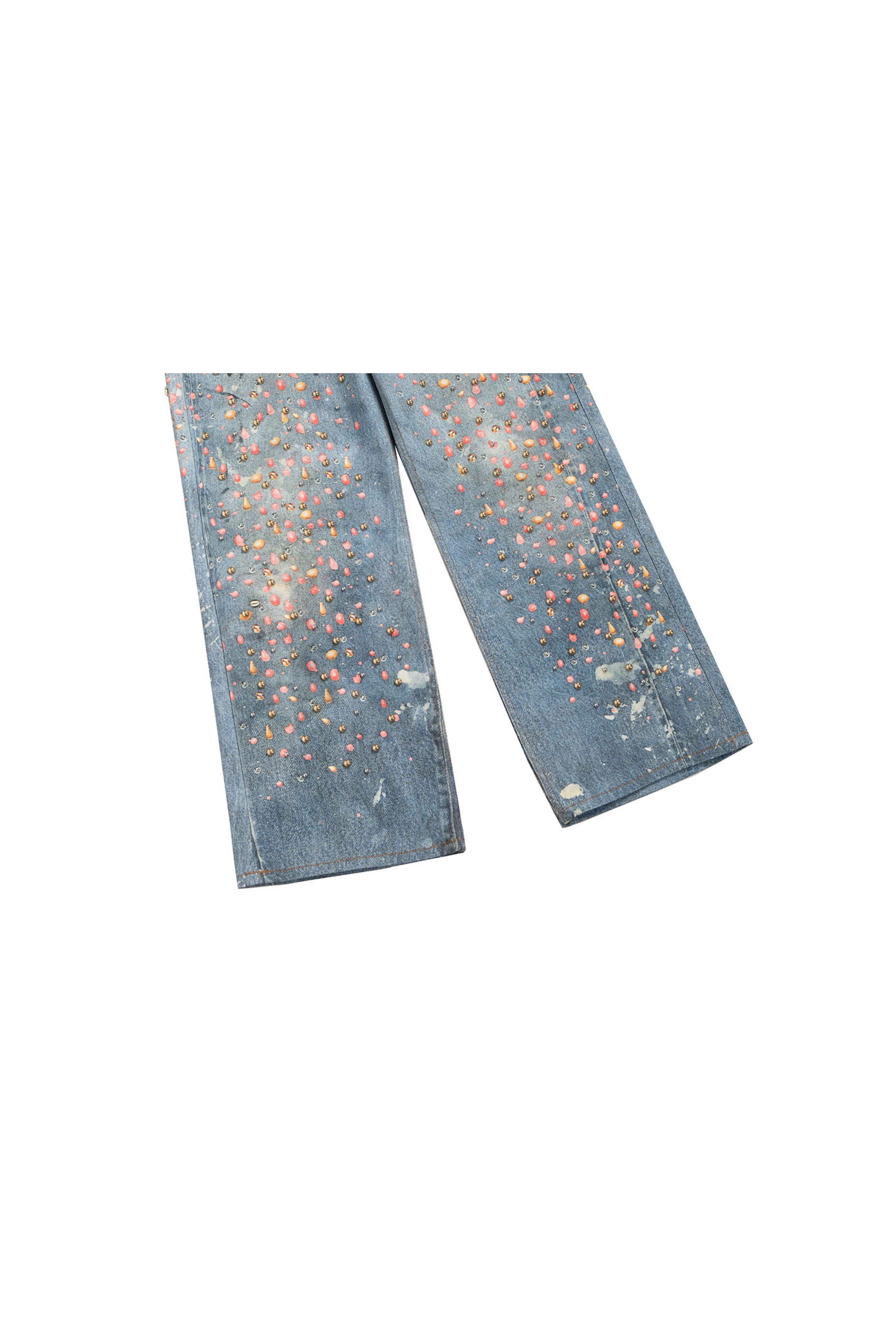 STARLIGHT SPLATTER BLUE JEANS